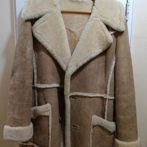 Men's vintage shearling coat
